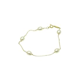 Tiffany & Co-Pulseira de charme de pérola de água doce Tiffany By The Yard-Dourado