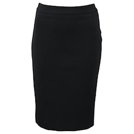 Dior-Dior Pencil Skirt in Black Wool-Black
