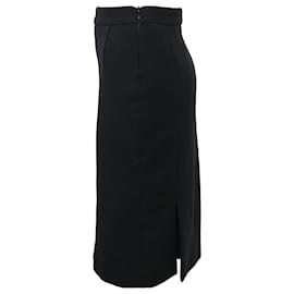 Dior-Dior Pencil Skirt in Black Wool-Black