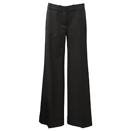 Pantalones a rayas Chloé en lana marrón Castaño Roja