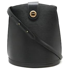 Louis Vuitton-Sac à épaule Cluny Epi Louis Vuitton Noir-Noir