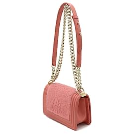 Chanel-Chanel Boy Shearling Leather Chain Bag-Pink
