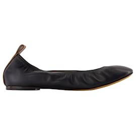 Lanvin-Ballerinas - Lanvin - Leather - Black-Black