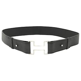 Hermès-Hermes Tonight Belt Black Leather-Black