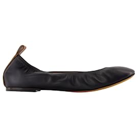 Lanvin-Ballerinas - Lanvin - Leather - Black-Black