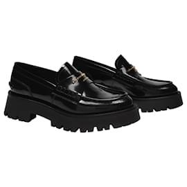 Autre Marque-Carter Lug 45 Loafers in Black Leather-Black
