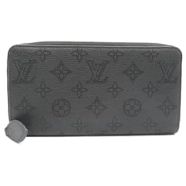 Louis Vuitton-Louis Vuitton Mahina Leather Zippy Wallet M61867-Black