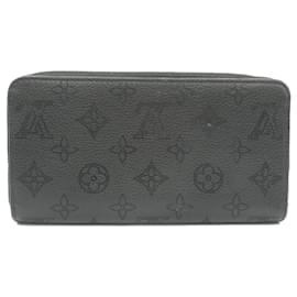 Louis Vuitton-Louis Vuitton Mahina Leather Zippy Wallet M61867-Black