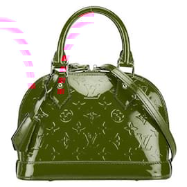 Louis Vuitton-Louis Vuitton Alma BB Patent Leather Handbag-Red