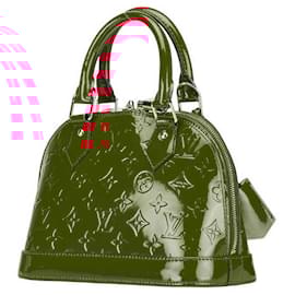 Louis Vuitton-Louis Vuitton Alma BB Patent Leather Handbag-Red