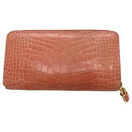 Louis Vuitton-Louis Vuitton Exotic Zippy Wallet Crocodile-Golden