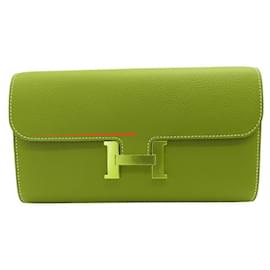 Hermès-Hermes Constance Long Wallet Gold Hardware-Golden