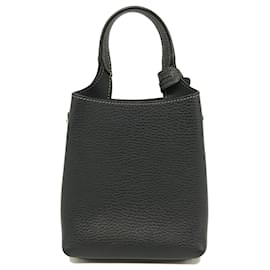 Tod's-Tod's Mini Shoulder Bag Shopper T Timeless Micro Black-Black