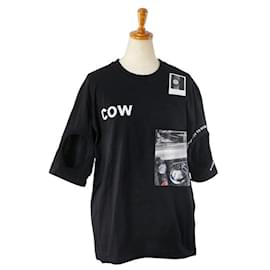 Burberry-Burberry Cutout Detail Cotton T-shirt-Black