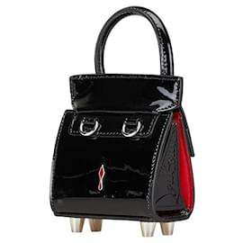 Christian Louboutin-Christian Louboutin PAQLOMA TH NANO Patent Leather 2WAY Bag-Black
