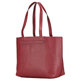 Tod's-Tod's Florida Medium Leather Tote Bag-Red