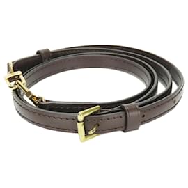 Louis Vuitton-Louis Vuitton Brown Leather Shoulder Strap-Brown