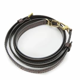 Louis Vuitton-Louis Vuitton Brown Leather Shoulder Strap-Brown