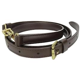 Louis Vuitton-Louis Vuitton Brown Leather Shoulder Strap-Brown