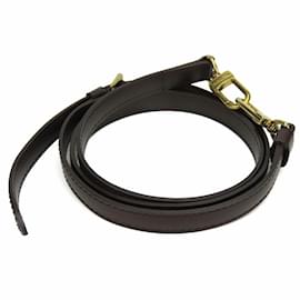 Louis Vuitton-Louis Vuitton Brown Leather Shoulder Strap-Brown