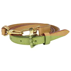 Louis Vuitton-Louis Vuitton Beige Leather Shoulder Strap-Beige