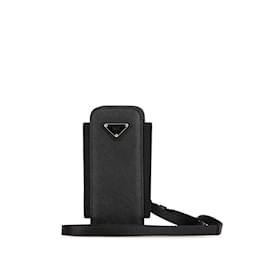 Prada-Prada Triangle Plate Smartphone Case-Black