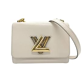 Louis Vuitton-Louis Vuitton Epi Twist MM Shoulder Bag-Eggshell