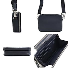Christian Dior-Christian Dior Black Leather Shoulder Bag-Black