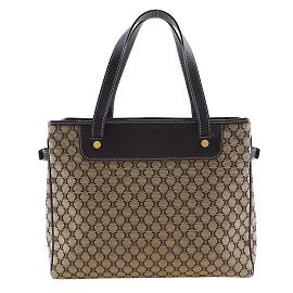 Céline Bolsa de mão Celine Macadam Marrom