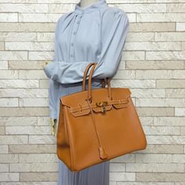 Hermès-Hermes Birkin 35 Handbag-Brown