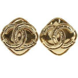 Boucles d'oreilles Clip Coco Mark de Chanel Doré