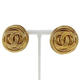 Pendientes Clip Coco Mark de Chanel Dorado