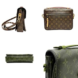 Louis Vuitton-Louis Vuitton Monogram Pochette Metis MM Shoulder Bag-Brown