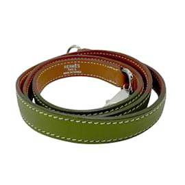 Hermès-Hermes Swift Leather Shoulder Strap-Brown,Golden