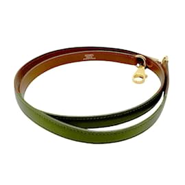Hermès-Hermes Leather Shoulder Strap-Brown
