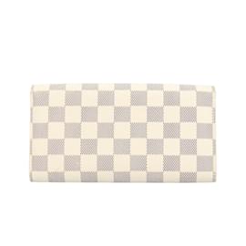 Louis Vuitton-Louis Vuitton Portefeuille Sarah Damier Azur Long Wallet-White
