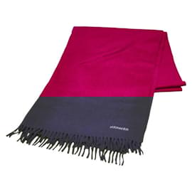 Hermès-Hermes Pink Cashmere Shawl-Pink