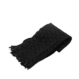 Louis Vuitton-Xale de lã clássico Monogram Louis Vuitton-Preto