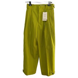 Bottega Veneta Wollhose gerade grün Grün