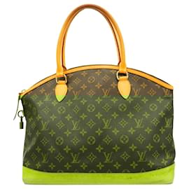 Louis Vuitton-Louis Vuitton Monogram Lockit Horizontal Handbag-Brown