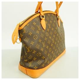 Louis Vuitton-Louis Vuitton Monogram Lockit Horizontal Handbag-Brown