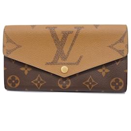 Louis Vuitton-Louis Vuitton Long Wallet Monogram Reverse Giant Portefeuille Sarah-Brown