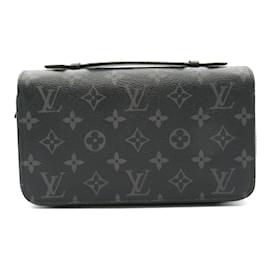 Louis Vuitton-Louis Vuitton Zippy XL Round Long Wallet-Black,Monogram