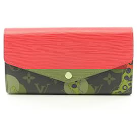 Louis Vuitton-Louis Vuitton Portefeuille Sarah Bi-fold Long Wallet-Brown,Red,Monogram