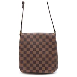 Louis Vuitton-Louis Vuitton Damier Ebene Musette Salsa Shoulder Bag-Red,Damier ebene