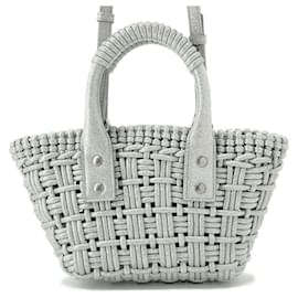Balenciaga-Balenciaga Handbag Bistro XXS 678028-Silvery