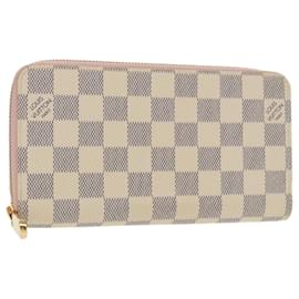 Louis Vuitton-LOUIS VUITTON Damier Azur Zippy Wallet Long Wallet N63503 LV Auth 101378A-Other