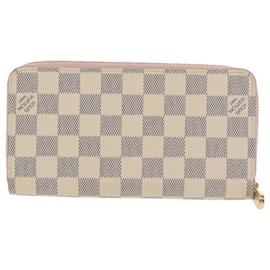 Louis Vuitton-LOUIS VUITTON Damier Azur Zippy Wallet Long Wallet N63503 LV Auth 101378A-Other