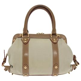 Louis Vuitton-LOUIS VUITTON Antigua Sac Denuit PM Tote Bag Beige M48827 LV Auth bs19953-Beige