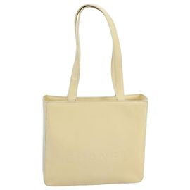 CHANEL Tote Bag Email Weiß CC Auth bs20237 Weiß